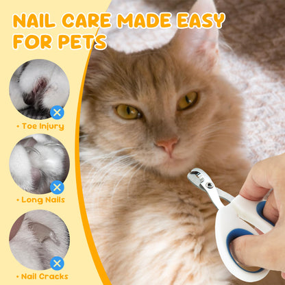 Krallenschere Katzen – Einfach &amp; Sicher für Anfänger – Ergonomisches Design für komfortablen Griff – Ideal zur Katzengrooming